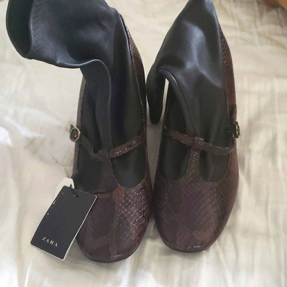 Nwt zara sock boots 37